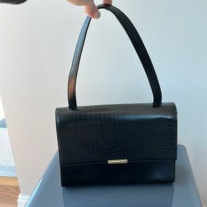 Ted Baker London exotic panel shoulder bag black with dust bag